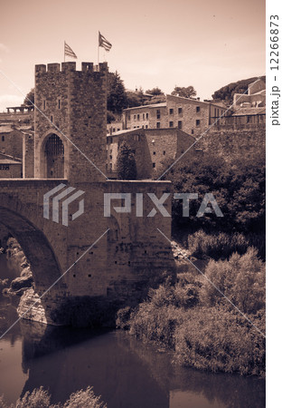 Medieval gate in old european town 12266873