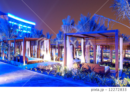 The huts near swimming pool at modern luxury hotel, Palm Jumeira 12272833
