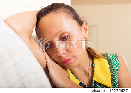 lonely sad middle-aged woman lonely sad middle-aged woman 12276627
