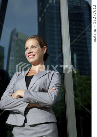 Businesswoman arms crossed outdoors Businesswoman arms crossed outdoors 12277612