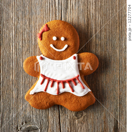 Christmas homemade gingerbread girl cookie Christmas homemade gingerbread girl cookie 12277704