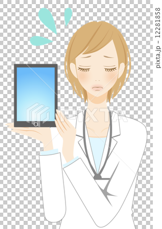 Tablet impatient business woman 12281858