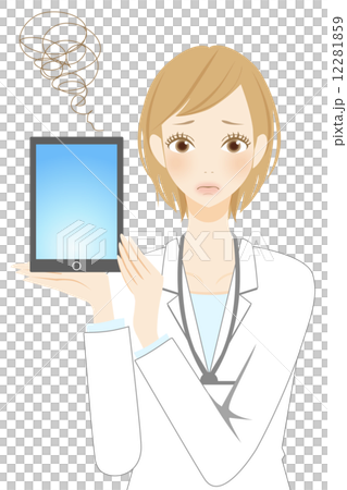 Tablet troubled business woman 12281859