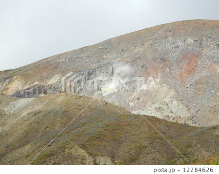 吾妻山の噴気 12284626
