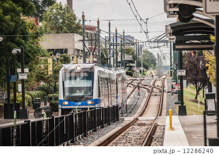 charlotte north carolina light rail transportation moving system 12286240