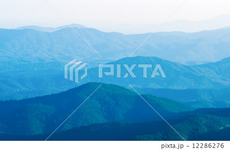 The simple layers of the Smokies at sunset - Smoky Mountain Nat. The simple layers of the Smokies at sunset - Smoky Mountain Nat. 12286276