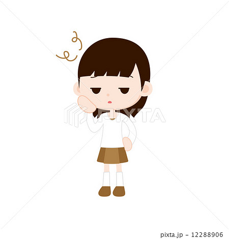 女の子 上半身 不満 女の子 上半身 不満 12288906