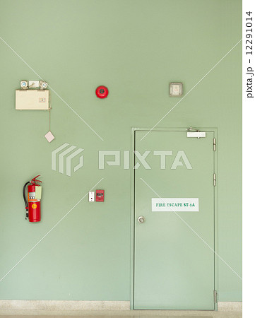 Fire escape door ,Fire Extinguisher, Fire alarm Fire escape door ,Fire Extinguisher, Fire alarm 12291014