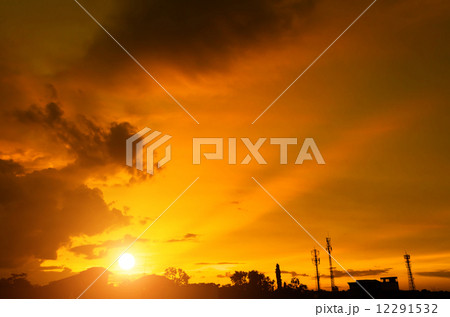sunset sky with cloud 12291532