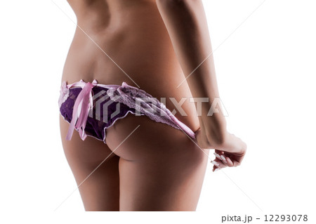 Rear view of elastic woman's ass in erotic panties - Stock Photo [12293078]  - PIXTA