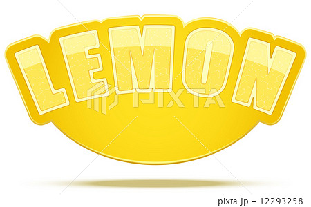 Label for lemon juice or fruits. Bright premium design. Vector Illustration. 12293258