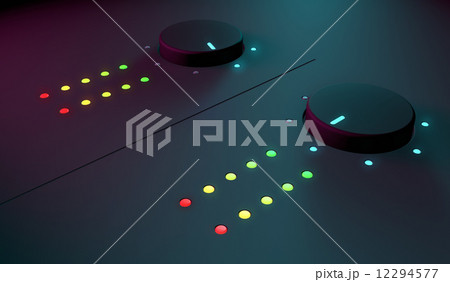 3d closeup of dj musical equipment 12294577