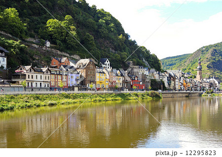 waterfront in Cochem town on Moselle river waterfront in Cochem town on Moselle river 12295823