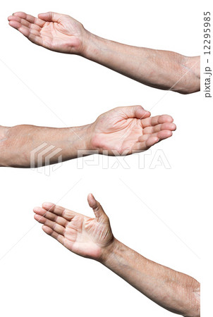 set of worker hands pointing direction set of worker hands pointing direction 12295985