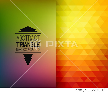 Retro mosaic pattern of geometric triangle shapes Retro mosaic pattern of geometric triangle shapes 12296912
