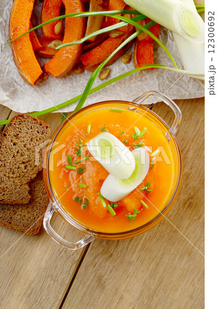 Homemade pumpkin soup Homemade pumpkin soup 12300692