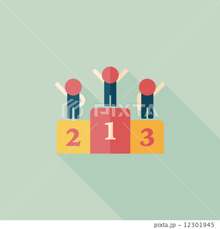 winner podium flat icon with long shadow,eps10 winner podium flat icon with long shadow,eps10 12301945