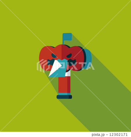 mail box flat icon with long shadow,eps10 12302171