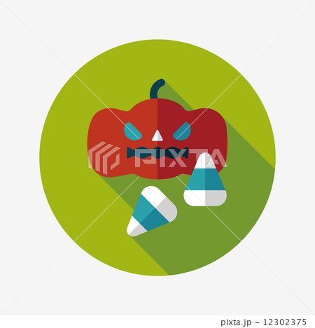 pumpkin flat icon with long shadow,eps10 pumpkin flat icon with long shadow,eps10 12302375