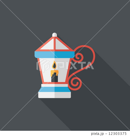 Christmas lantern flat icon with long shadow,eps10 Christmas lantern flat icon with long shadow,eps10 12303375