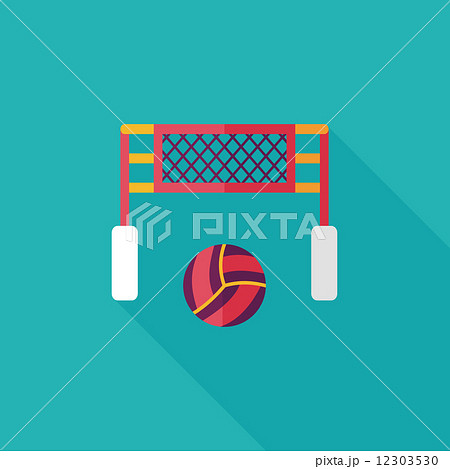 volleyball flat icon with long shadow,eps10 12303530