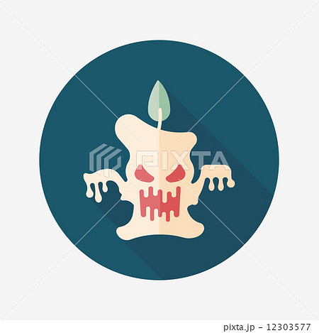 ghost candle flat icon with long shadow,eps10 ghost candle flat icon with long shadow,eps10 12303577