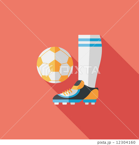 soccer flat icon with long shadow,eps10 soccer flat icon with long shadow,eps10 12304160