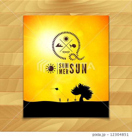 Poster summer theme, healthy life style 12304851