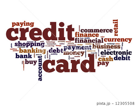 Credit card word cloud Credit card word cloud 12305508