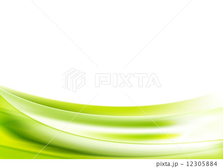Abstract bright green wavy background 12305884