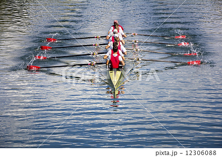 Eight men rowing 12306088