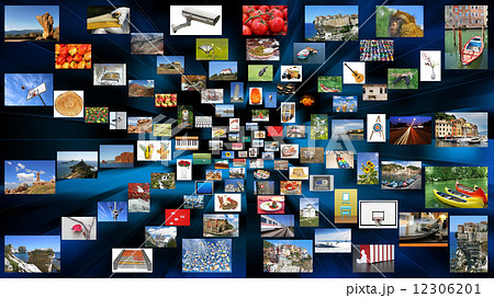 A variety of photos as background 16 9 12306201