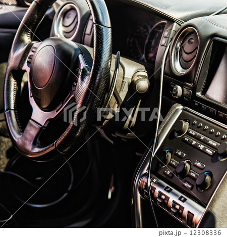 Interior of the sports car 12308336
