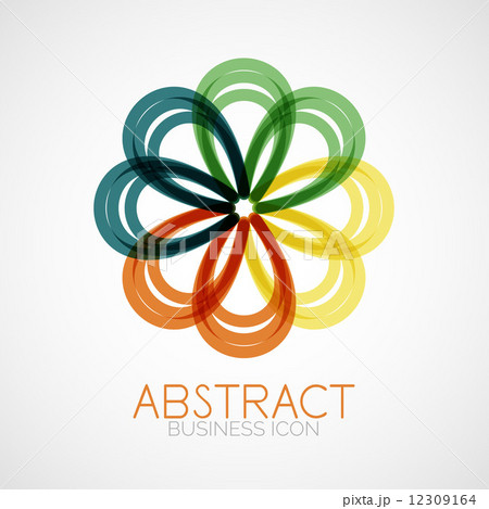 Symmetric abstract geometric shape Symmetric abstract geometric shape 12309164