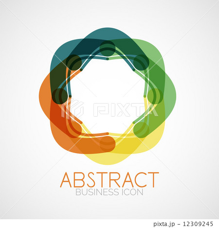 Symmetric abstract geometric shape Symmetric abstract geometric shape 12309245