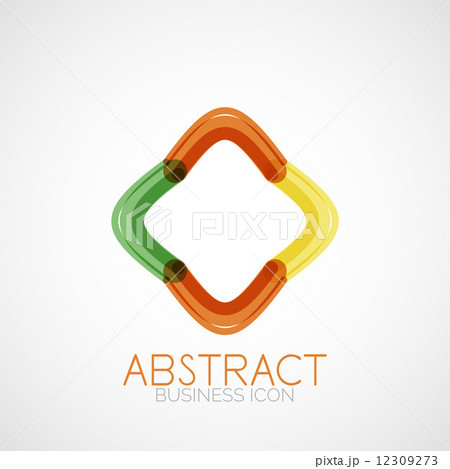 Symmetric abstract geometric shape 12309273