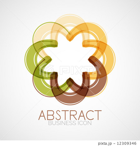 Symmetric abstract geometric shape 12309346