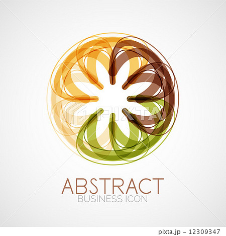Symmetric abstract geometric shape 12309347