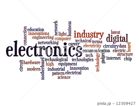 Electronics word cloud 12309427