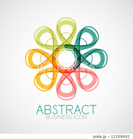Symmetric abstract geometric shape Symmetric abstract geometric shape 12309692