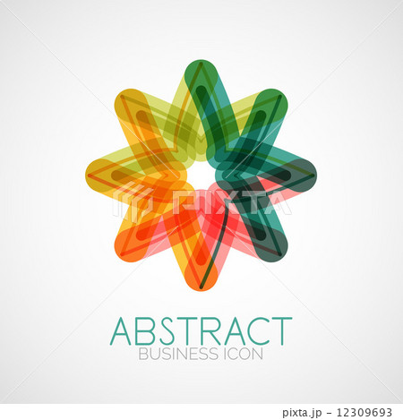 Symmetric abstract geometric shape 12309693