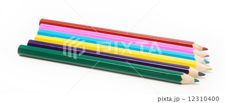 Color pencils isolated on white background Color pencils isolated on white background 12310400