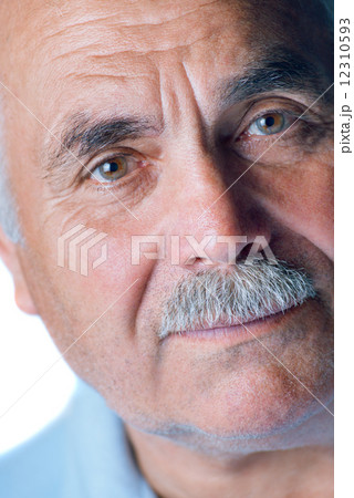 Lonely old man with gray hair and mustache 12310593