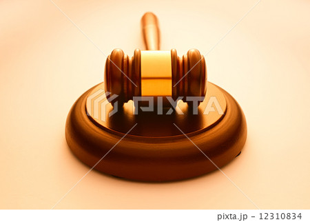 Wooden gavel used by a judge or auctioneer Wooden gavel used by a judge or auctioneer 12310834