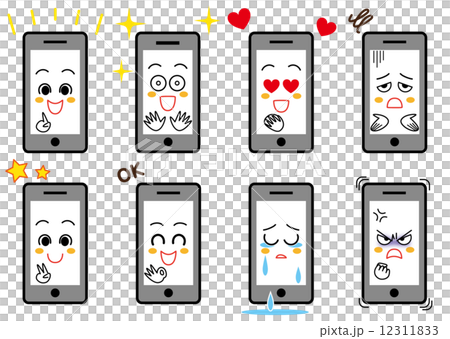 スマホ 喜怒哀楽 ブラック スマホ 喜怒哀楽 ブラック 12311833