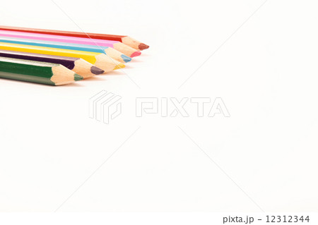 Color pencils isolated on white background 12312344