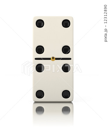 Domino game bone close up isolated 12312890