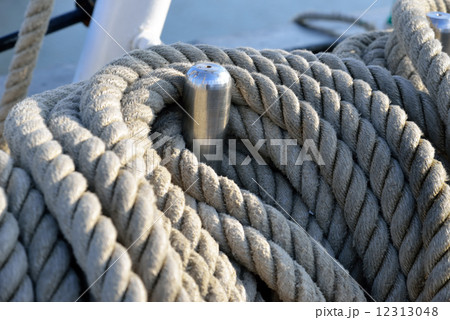 Rigging of an old sailing vessel 12313048