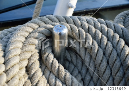 Rigging of an old sailing vessel 12313049