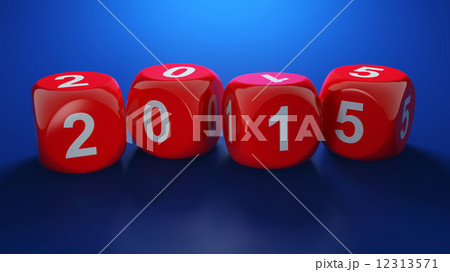 Dice with new year 2015 Dice with new year 2015 12313571